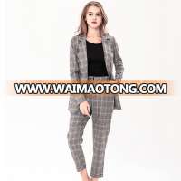 New Spring Long Sleeve Business Ladies Suits Women Formal Office Stripe Uniform For Women OEM